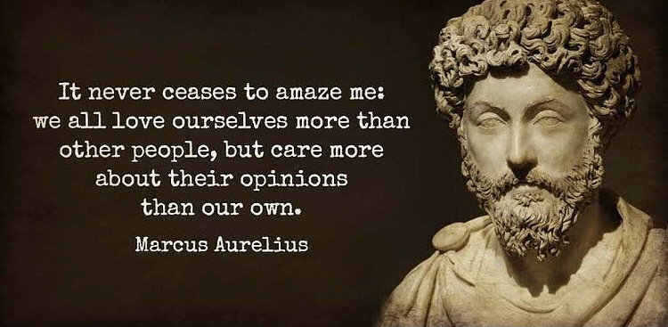 An image of a quote from Marcus Aurelius.