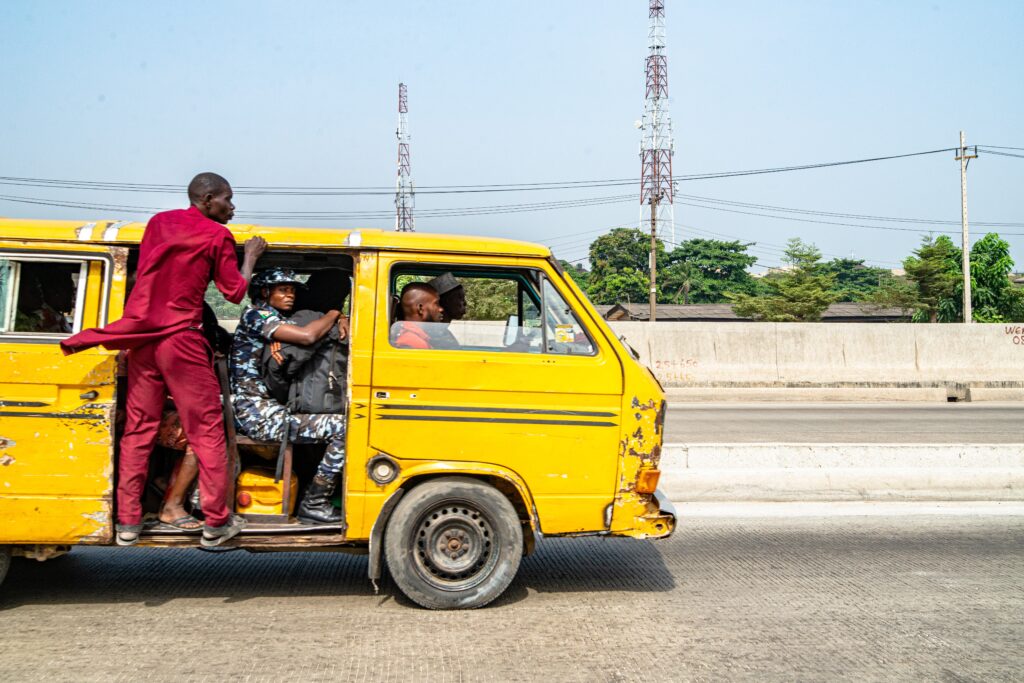 An image of a Bus in Lagos.