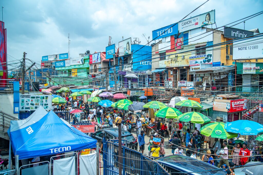 An image of a Lagos Market.
